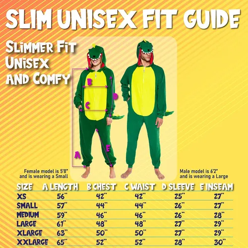 Miniatura 3 de FUNZIEZ! - Disfraz de animal de una pieza para adultos, disfraz de felpa para Halloween, traje de cosplay de fruta para mujer y hombre, Dinosaurio