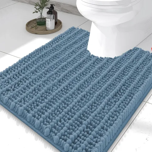 Miniatura 261 de Smiry Alfombras de Baño 24x16 pulgadas, Alfombras de Baño de Chenilla Extra Suaves y Absorbentes, Respaldo de Goma Antideslizante, Lavable a Máquina