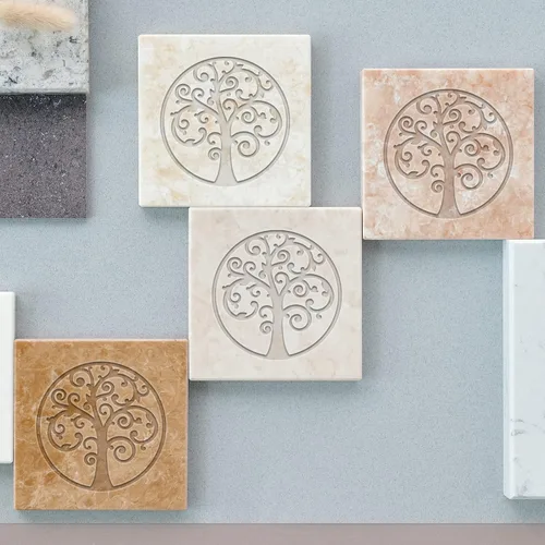 Miniatura 6 de PH PandaHall Sello de jabón de árbol, sello acrílico del árbol de la vida con asa, sello cuadrado de jabón, sello de impresión para jabones hechos a