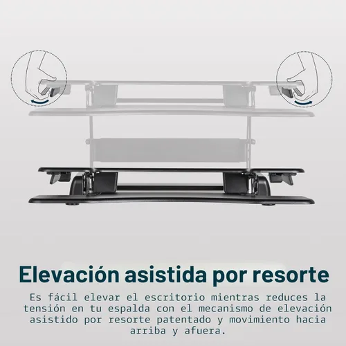 Miniatura 6 de Varidesk – Escritorio de Pie Altura Regulable – Pro Plus 36, Negro