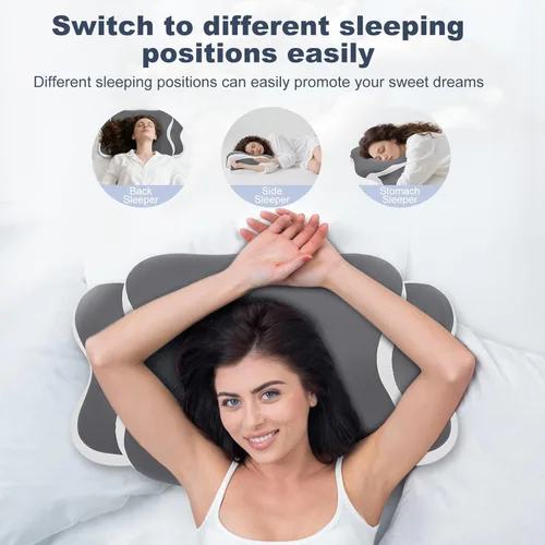 Miniatura 4 de Almohada para la apnea del sueño, almohada Ergo para la apnea del sueño, almohada cervical cervical para aliviar el dolor de cuello, dormir y alivio