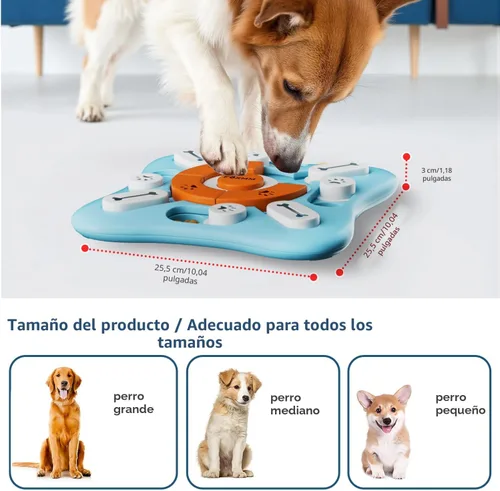 Miniatura 7 de FOXMM Juguetes interactivos de rompecabezas de golosinas para perros para entrenamiento de QI y estimulación mental, divertido alimentador lento