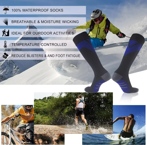Miniatura 5 de RANDY SUN Calcetines impermeables transpirables hasta la rodilla para kayak, caza, pesca