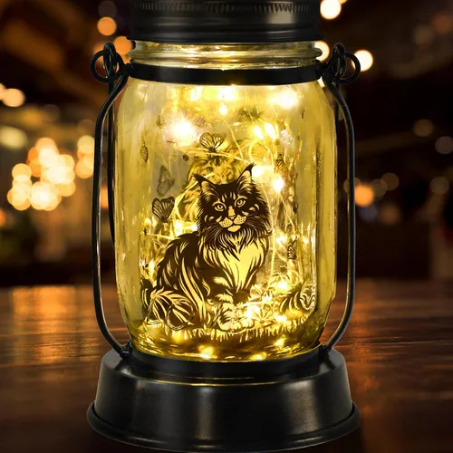 Miniatura 51 de Farol solar de Chihuahua, regalo para mujeres, hombres, mamá, cumpleaños, amantes de perro Chihuahua, luz conmemorativa pérdida de mascotas