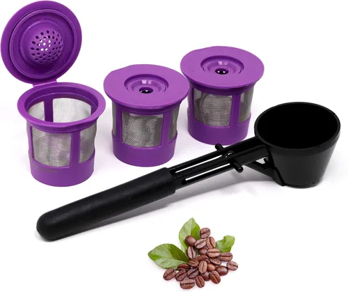 Miniatura 11 de Cápsulas de filtro de café reutilizables K Cups para máquinas Keurig 1.0 y 2.0 – K-Cup recargable se adapta a K-Duo, K-Classic, K-Elite, K-Select