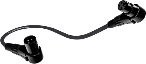 Miniatura 14 de Cable XLR equilibrado de ángulo recto macho a hembra en ángulo recto – 0.5 pies (6 pulgadas) rojo – Pro 3 pines conector de micrófono de 90 grados