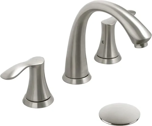Miniatura 11 de Lava Odoro BF405-C - Grifo de baño cromado de 8 pulgadas, grifo de baño de 3 agujeros, 2 asas, grifo de lavabo de baño moderno, grifo de tocador