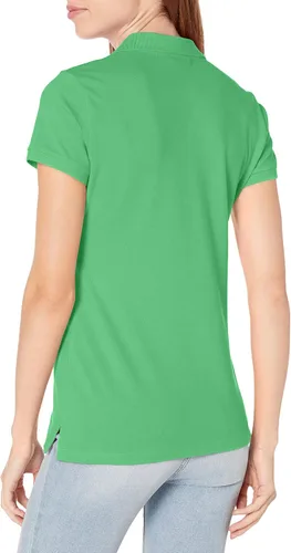 Miniatura 2 de Camiseta de polo Nautica para mujer, de manga corta, 5 botones, transpirable, 100% algodón