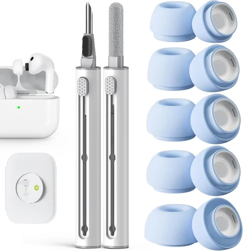 Miniatura 17 de Pohgelan Compatible con AirPods Pro de 2ª/1ª Generación Puntas de Repuesto para Auriculares, con Orificio de Reducción de Ruido y Pantalla