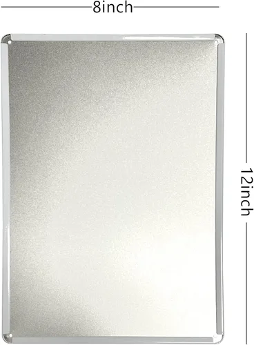 Miniatura 2 de Cartel de metal divertido de ciervo, decoración perfecta de baño en blanco y negro para paredes de inodoro, 8 x 12 pulgadas