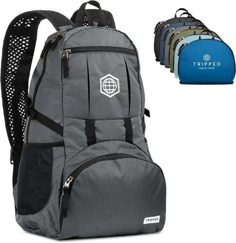Miniatura 11 de Mochila de viaje: mochila ligera para senderismo, gimnasio y avión, Negro azabache, 35 liters, Mochilas Daypack