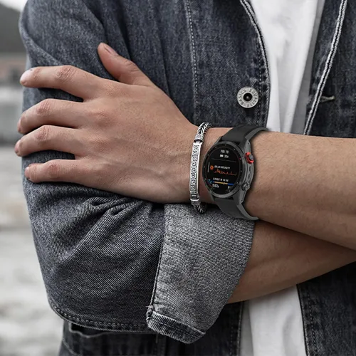 Miniatura 4 de Correa de reloj de silicona compatible con Garmin Fenix 7/Fenix 6 Pro/Fenix 5 Plus/935/945/Descent G1/EPIX Gen 2/Instinct de repuesto de ajuste
