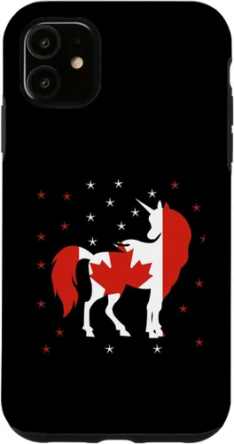 Miniatura 8 de Funda para iPhone 13 Pro Max Unicornio Bandera de Canadá