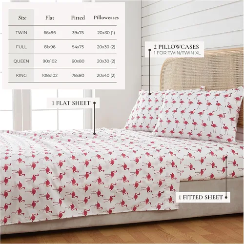 Miniatura 5 de Great Bay Home - Juego de sábanas King de microfibra costera de 4 piezas - Sábanas ultra suaves con estampado náutico - Sábanas y fundas de almohada