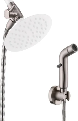 Miniatura 9 de G-Promise Accesorio rociador de ducha para perros para ducha de mascotas rápida y limpia, ducha multifuncional, desviador de metal, manguera extra