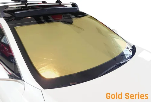 Miniatura 6 de HeatShield, The Original - Parasol para parabrisas, ajuste personalizado para Ford F-250 Super Duty Truck (cabina extendida) 1999-2007 Serie Gold