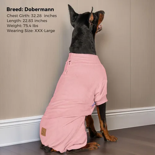 Miniatura 4 de cyeollo Pijamas para Perros de Forro Polar, Abrigo Térmico para Perros, Pijamas para Perros, Enterizo Elástico para Perros, Abrigo para Perrita, 3#