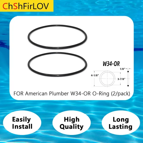 Miniatura 3 de W34-OR junta tórica de filtro de agua para fontanero americano 4-1/8 pulgadas x 3-7/8 x 1/8 piezas de repuesto (paquete de 2)