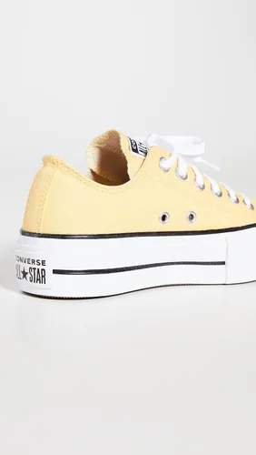 Miniatura 4 de Converse Chuck Taylor All Star Lift Ox Tenis para mujer, amarillo mantequillablanconegro, talla 6 M de EE. UU, Amarillo