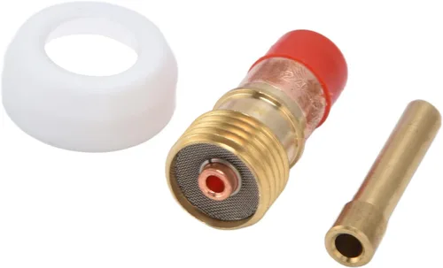Miniatura 6 de Oumefar Kit de accesorios de soldadura de 7 piezas, boquilla de cerámica, junta de copa de lente de gas para WP17/18/26, tazas de soldadura