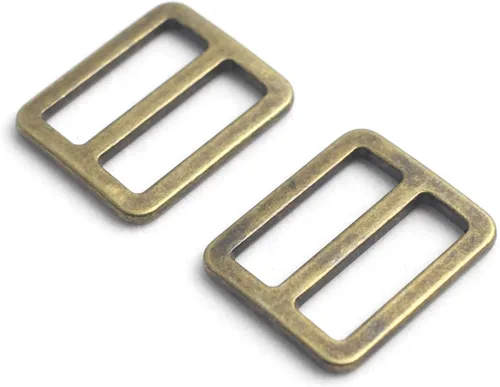 Miniatura 13 de Ganchos giratorios de metal con anillos en D y hebillas deslizantes para bolso arcoíris Tri-Glides..