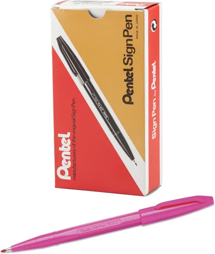 Miniatura 58 de Pentel S52012 - Rotulador de punta fina, punta de bala, 0.028 in, surtido, 12