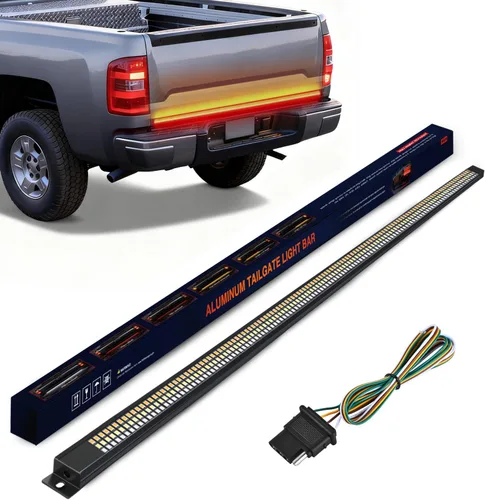 Miniatura 10 de NilightTR-04 Camión Barra de traseras 60 "Triple Fila 504 LED Strip con freno rojo Blanco Luces de torneado de ámbar secuencial secuencial inverso