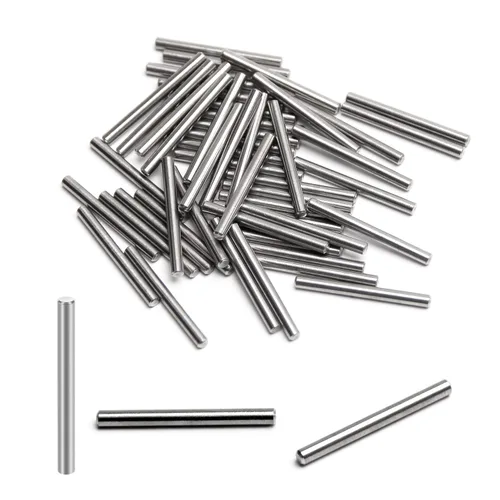 Miniatura 10 de MroMax 100 pasadores cilíndricos de acero inoxidable 304 M1.0.197 x 0.236 in, clavijas de soporte de estante para dispositivos metálicos