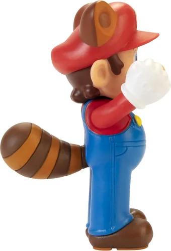 Miniatura 4 de Super Mario Racoon Mario Figura de acción coleccionable de 2.5