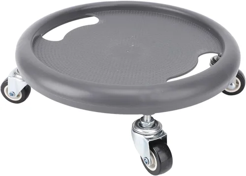 Miniatura 4 de Entrenador de 4 ruedas para mayor fuerza del núcleo y disco deslizante de rodillo de fitness, dispositivo de entrenamiento premium inodoro con Gris