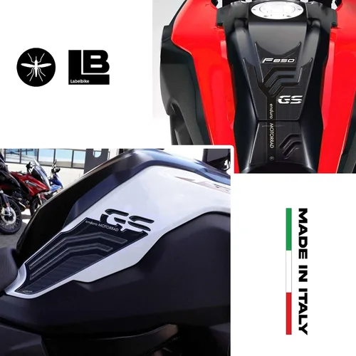 Miniatura 2 de labelbike - Pegatinas 3D para protección y decoración de los lados de la motocicleta en resina compatible con BMW F850 GS 2018-2024
