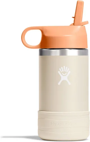 Miniatura 28 de Hydro Flask Botella de agua para niños para la escuela, acero inoxidable y aislada con tapa de pajita, 18 onzas en dalia Dahlia