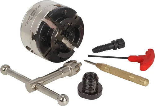 Miniatura 11 de Torno de madera con punta de carburo de centro vivo, vástago cónico Morse de 2MT, punta de carburo de 0.315 in con punta de 60 grados