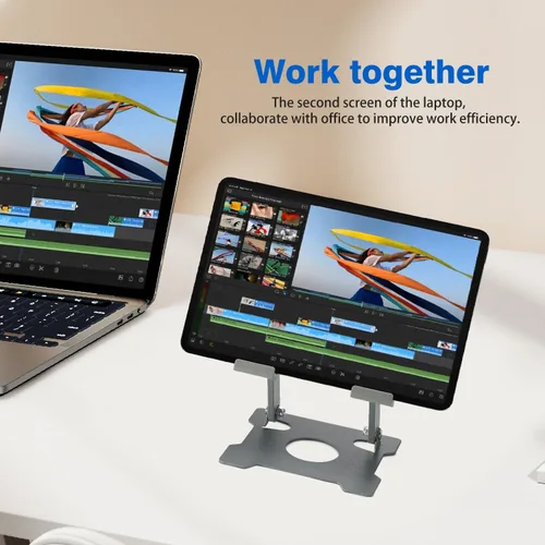 Miniatura 4 de KABCON Soporte para tablet, soporte para tablet para iPad, soporte portátil ajustable de múltiples ángulos para escritorio compatible con iPad Pro