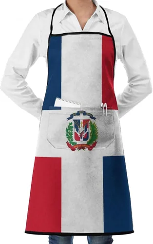 Miniatura 25 de Delantal de cocina para hombres y mujeres, ajustable con bolsillos, delantal de chef