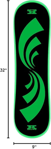 Miniatura 5 de Krown Snowskate - Tabla de Snowboard de Polímero de Plástico Estilo Skateboard con Empuñadura de Espuma – Muchos Gráficos Talla Verde