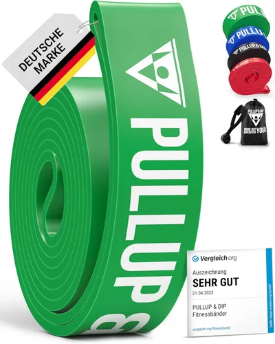 Miniatura 11 de Pullup & DIP Bandas de Fitness, Bandas de Resistencia con Bolsa, Anclaje de Puerta (con Juegos) y Guía de Ejercicios - Individual y en Conjunto