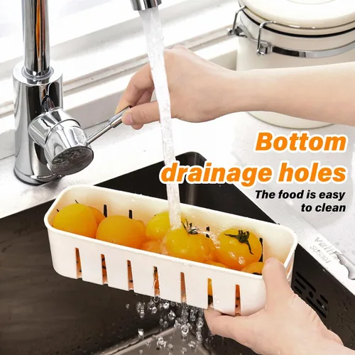 Miniatura 4 de Contenedores portátiles de almacenamiento de frutas para refrigerador, contenedor de caja de aperitivos de 4 compartimentos, bandeja dividida sin
