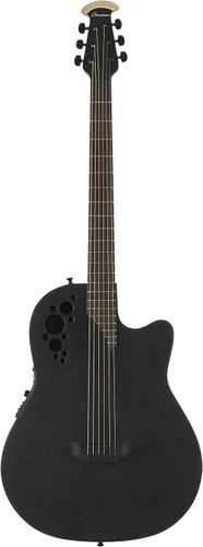 Miniatura 7 de Ovation Mod TX Collection 1868TX-5 - Guitarra acústica eléctrica, color negro texturizado, cuerpo supersuperficial
