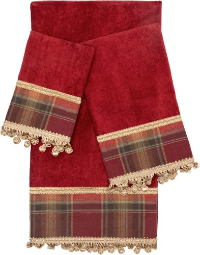 Miniatura 7 de Austin Horn Classics Siena Fancy - Juego de toallas decorativas de 3 piezas, con tela jacquard y ribete Gimp, algodón puro 1 baño, toalla de mano