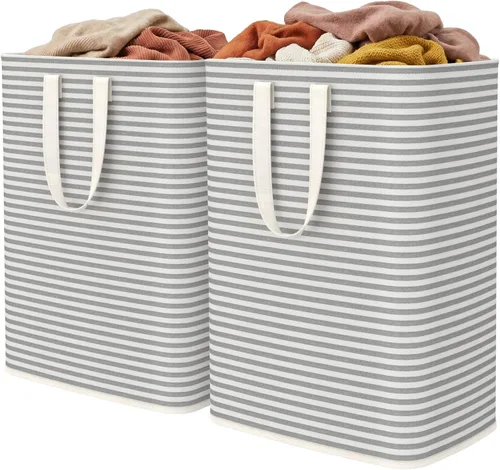 Miniatura 39 de Lifewit Cesta de Ropa Sucia Grande Plegable, Cesta de Ropa Independiente Impermeable con Almacenamiento y Asas de Fácil Transporte para Ropa en Azul
