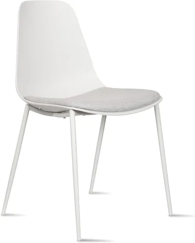 Miniatura 18 de 2xhome Bonita silla de escritorio minimalista Sin brazos, ruedas rodantes, espacio pequeño, diseño delgado Niños, adolescentes, sala de estar