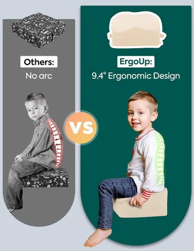 Miniatura 2 de Babelio ErgoUp Booster Seat for Kitchen Chair, Promote Proper Upright Posture, Toddler Booster Seat for Dining Table, Removable & Washable Cover