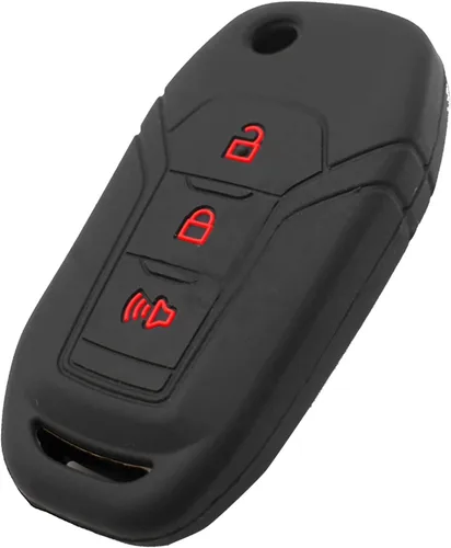 Funda de silicona para llavero Ford Expedition Explorer Escape Ranger Bronco F-150 F-250 F-350 F450 F550 Super Duty Lightning Key Fob | Accesorios