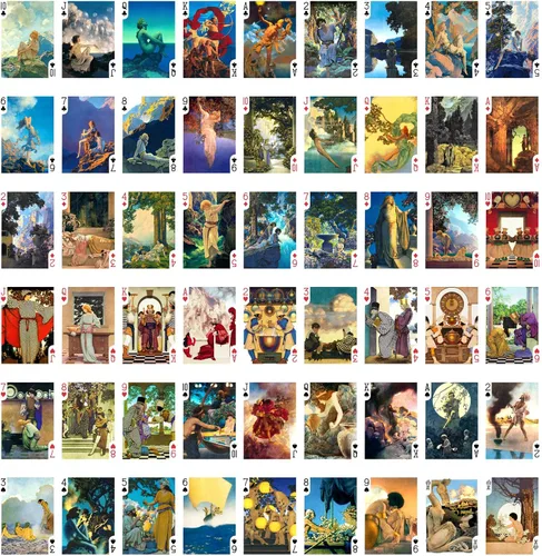 Miniatura 2 de Art Deco Gato Retratos Naïve Carteles (Poker Deck 54 Cartas Todas Diferentes) Vintage Art Deco Cubismo Avantgarde Gato Naïve Art Retrato Carteles