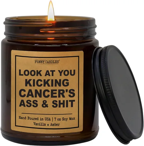Miniatura 6 de Velas divertidas para regalo de despedida de colega para mujeres, hombres - “¡Felicidades! Lo lograste” – Aroma a lavanda y vainilla, vela de tarro
