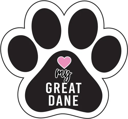 Miniatura 12 de Love My Dog Bleed Paw Print Dog - Imán para nevera y taquilla (imán de huella de perro) (Pitbull)