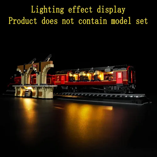 Miniatura 7 de GEAMENT Kit de luces LED compatible con Lego Hogwarts Express Collector's Edition - Juego de iluminación para modelo de construcción 76405