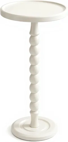 Miniatura 8 de Mesa auxiliar de madera decorativa pequeña, mesita de noche redonda de 12 pulgadas, mesa auxiliar natural para familia, dormitorio, sala de estar