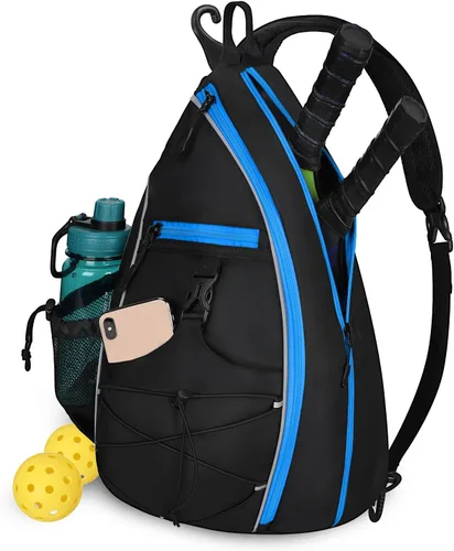 Miniatura 14 de Bolsa de Pickleball Goloni para Mujeres, Mochila de Pickleball para Hombres, Bolsa de Hombro Ligera con Gancho para Cerca, Gran Capacidad, Bolsillo